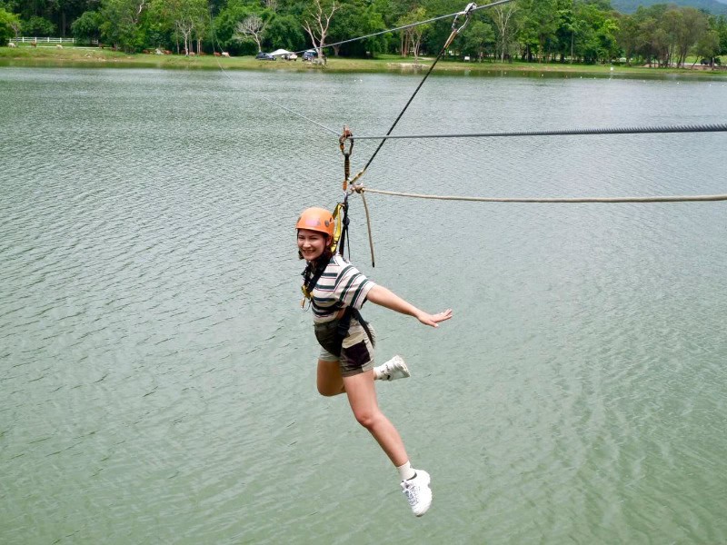 Zipline Adventure 惠登套水庫飛索套票 1500銖